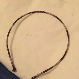 Henri Bendel black and silver headband